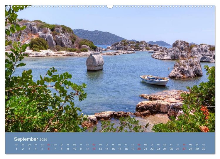 Produktbild: Lykien - T&uuml;rkei, eine Reise zu den Sch&auml;tzen der Vergangenheit (Wandkalender 2026 DIN A2 quer), CALVENDO Monatskalender