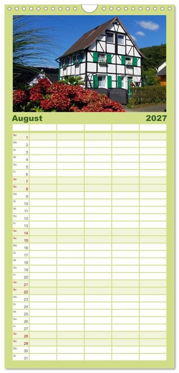 Produktbild: Familienplaner 2027 - Solinger Bilderbogen 2027 mit 5 Spalten (Wandkalender, 21 x 45 cm) CALVENDO