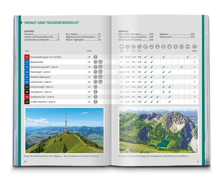 Produktbild: KOMPASS Wanderf&uuml;hrer Allg&auml;u, Allg&auml;uer Alpen, 60 Touren mit Extra-Tourenkarte