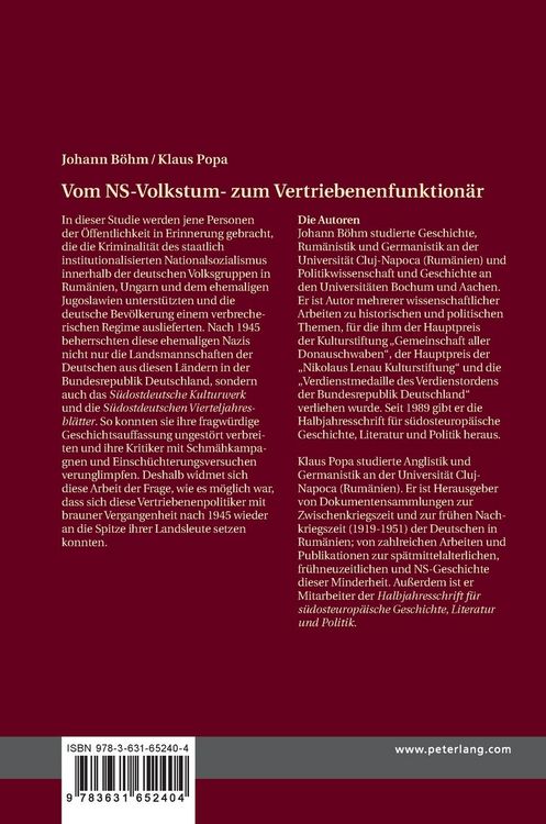 Produktbild: Vom NS-Volkstum- zum Vertriebenenfunktion&auml;r