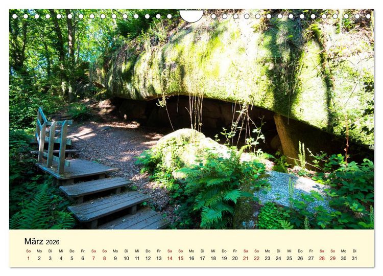 Produktbild: Einzigartige C&ocirc;te Granit Rose (Wandkalender 2026 DIN A4 quer), CALVENDO Monatskalender