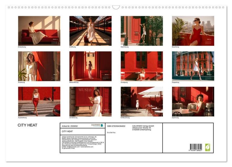 Produktbild: CITY HEAT (Wandkalender 2027 DIN A2 quer), CALVENDO Monatskalender