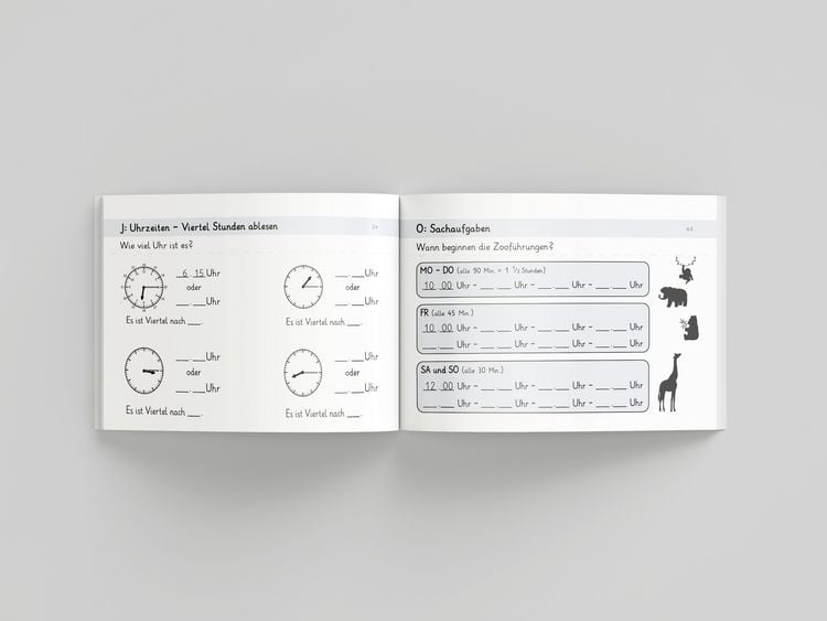 Produktbild: Werde fit in Mathe: Uhrzeit lesen lernen und Zeitspannen