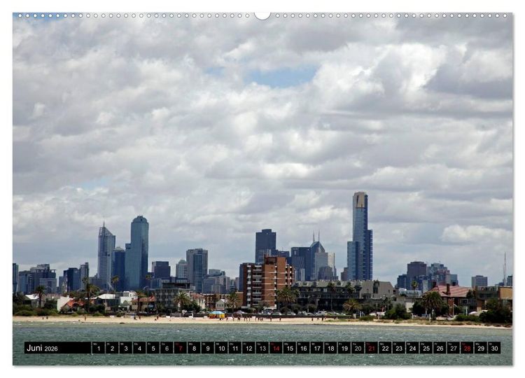 Produktbild: Melbourne (Wandkalender 2026 DIN A2 quer), CALVENDO Monatskalender