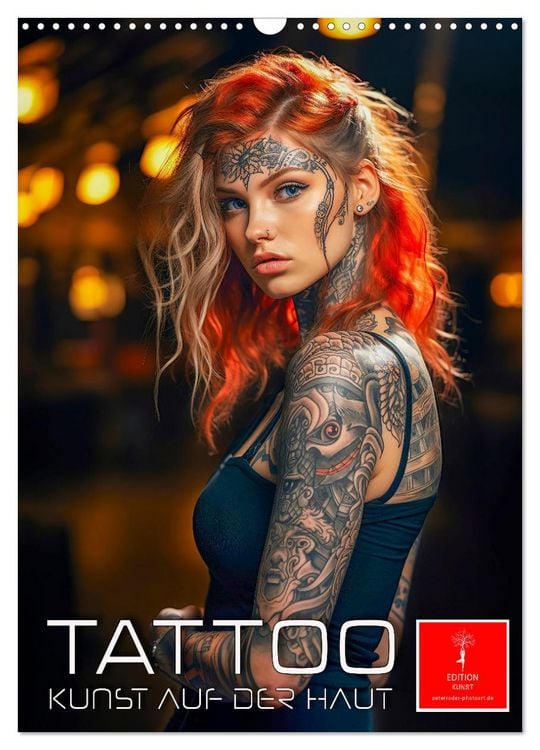 Produktbild: Tattoo Kunst auf der Haut (Wandkalender 2026 DIN A3 hoch), CALVENDO Monatskalender