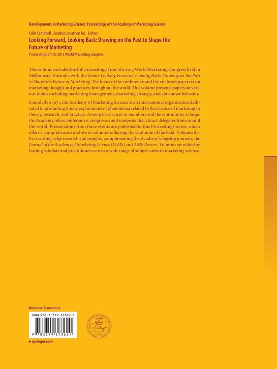 Produktbild: Looking Forward, Looking Back: Drawing on the Past to Shape the Future of Marketing