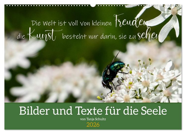 Produktbild: Bilder und Texte f&uuml;r die Seele (Wandkalender 2026 DIN A2 quer), CALVENDO Monatskalender