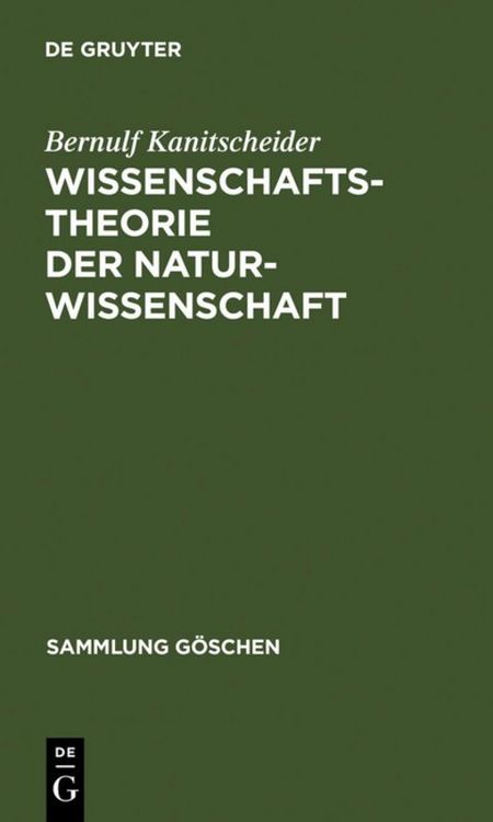 Produktbild: Wissenschaftstheorie der Naturwissenschaft