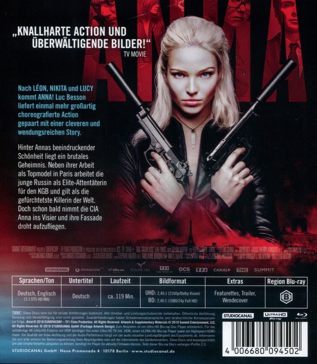 Produktbild: Anna (4K Ultra HD) (+ Blu-ray 2D)