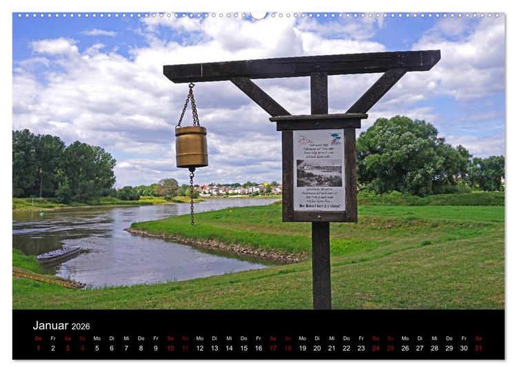 Produktbild: Elberadweg Coswig (Anhalt) (hochwertiger Premium Wandkalender 2026 DIN A2 quer), Kunstdruck in Hochglanz