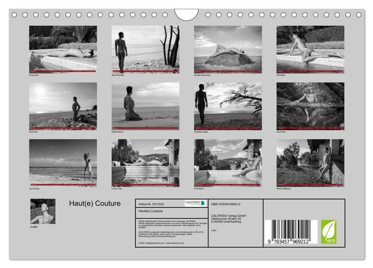 Produktbild: Haut(e) Couture (Wandkalender 2026 DIN A4 quer), CALVENDO Monatskalender