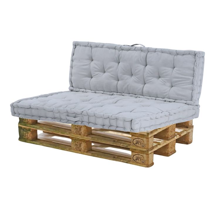 Produktbild: HTI-Living Palettenkissen Set Grau 2-teilig Palettenkissen Set Grau 2-teilig