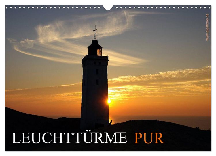 Produktbild: Leuchtt&uuml;rme PUR (Wandkalender 2026 DIN A3 quer), CALVENDO Monatskalender