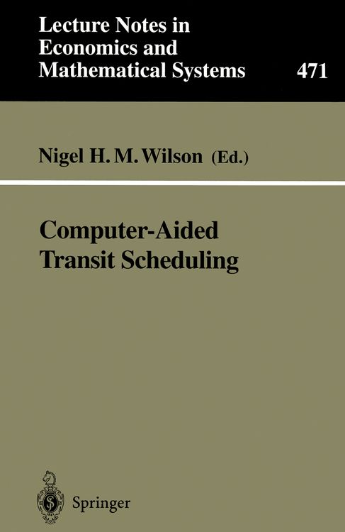 Produktbild: Computer-Aided Transit Scheduling