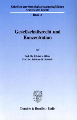 Produktbild: Gesellschaftsrecht und Konzentration.