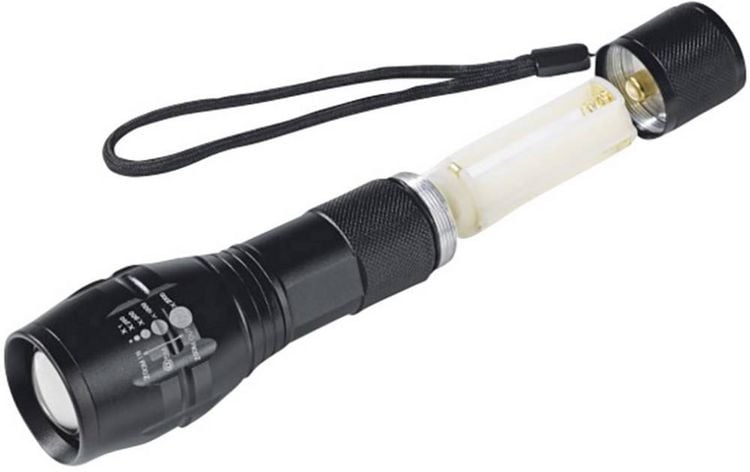 Produktbild: EASYmaxx Security Funktions-Taschenlampe 4,5V schwarz
