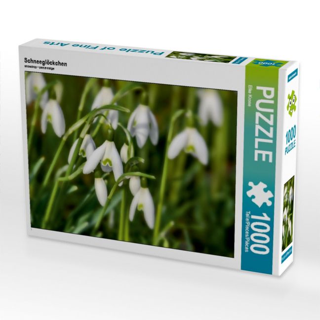 Produktbild: CALVENDO Puzzle Schneegl&ouml;ckchen | 1000 Teile Lege-Gr&ouml;&szlig;e 64x48cm Foto-Puzzle f&uuml;r gl&uuml;ckliche Stunden