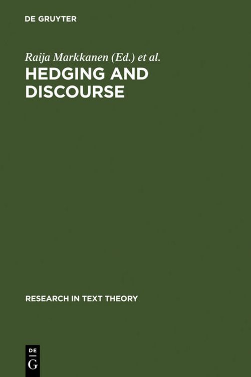 Produktbild: Hedging and Discourse