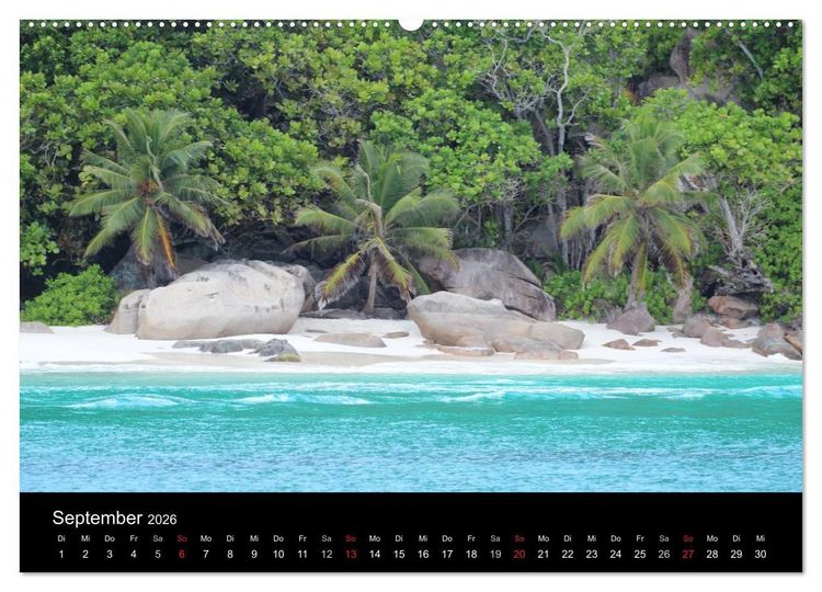 Produktbild: Seychellen (Wandkalender 2026 DIN A2 quer), CALVENDO Monatskalender