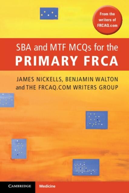 Produktbild: SBA and MTF MCQs for the Primary FRCA