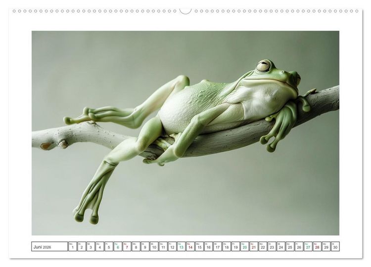 Produktbild: Lustige Amphibienbande (hochwertiger Premium Wandkalender 2026 DIN A2 quer), Kunstdruck in Hochglanz