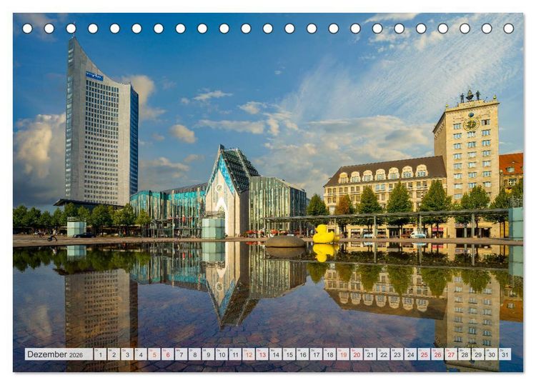 Produktbild: Leipzig Impressionen (Tischkalender 2026 DIN A5 quer), CALVENDO Monatskalender