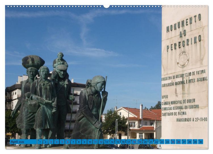 Produktbild: Wallfahrt nach Fatima (Wandkalender 2026 DIN A2 quer), CALVENDO Monatskalender