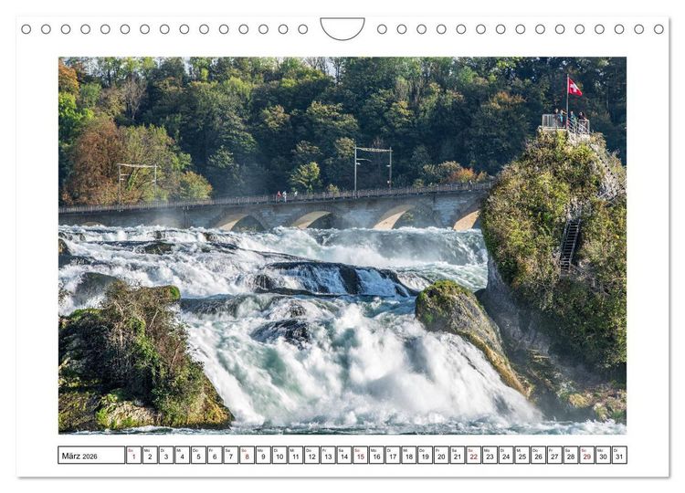 Produktbild: Rheinfall in Schaffhausen - Ein Naturschauspiel (Wandkalender 2026 DIN A4 quer), CALVENDO Monatskalender