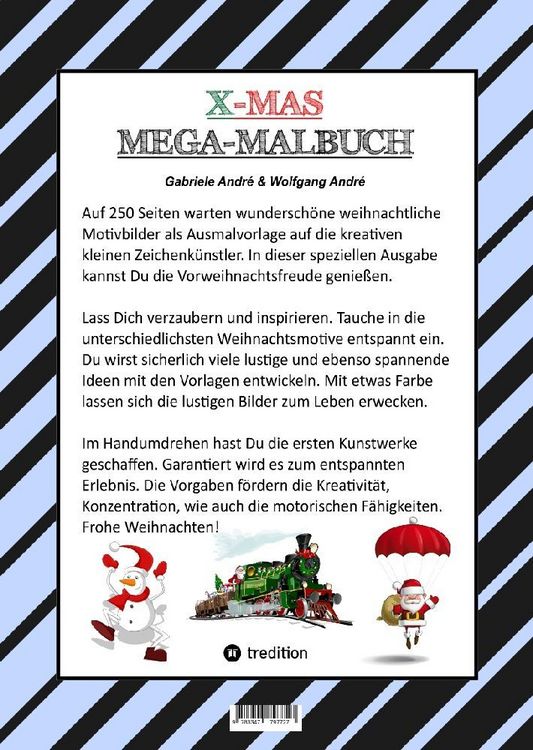 Produktbild: X-MAS MEGA MALBUCH - SPEZIAL EDITION - TOLLE UND LUSTIGE WEIHNACHTSMOTIVE ZUM AUSMALEN IN DER WEIHNACHTSZEIT