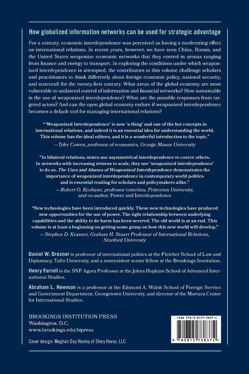 Produktbild: Uses and Abuses of Weaponized Interdependence