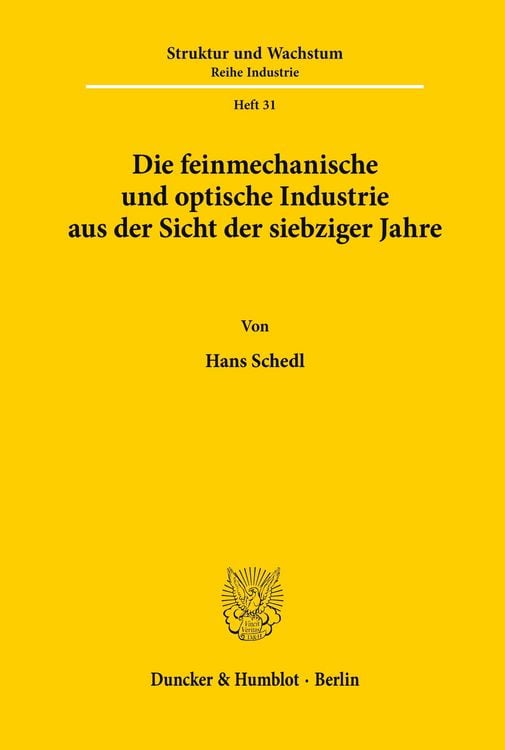 Produktbild: Die feinmechanische und optische Industrie