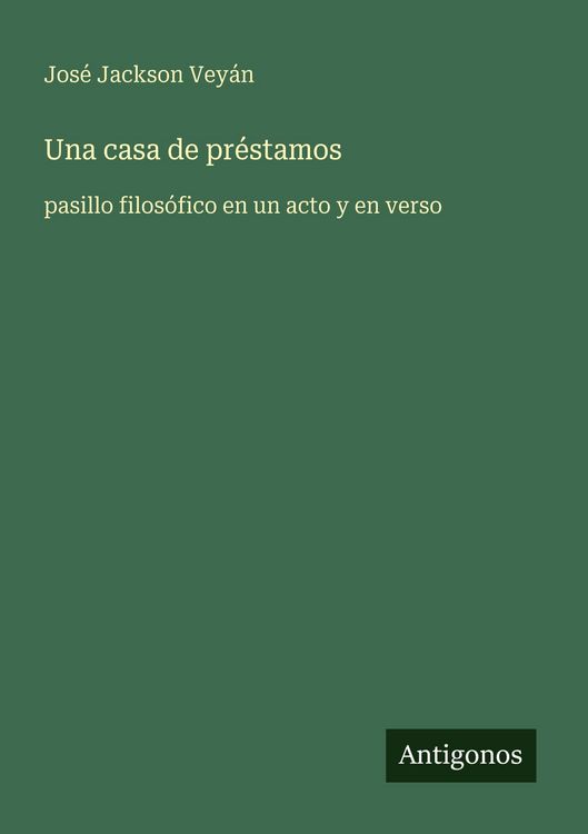 Produktbild: Una casa de pr&eacute;stamos