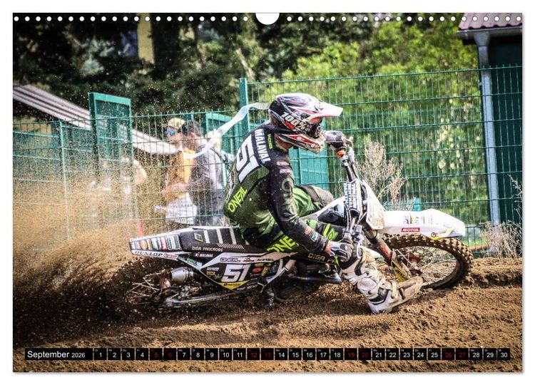 Produktbild: Motocross Racing 2026 (Wandkalender 2026 DIN A3 quer), CALVENDO Monatskalender