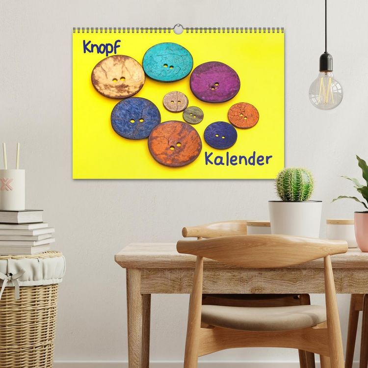 Produktbild: Knopfkalender (Wandkalender 2026 DIN A3 quer), CALVENDO Monatskalender