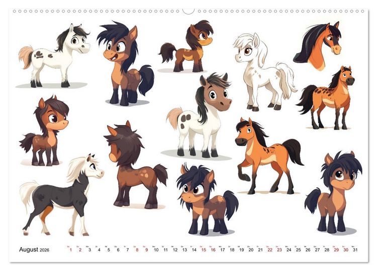 Produktbild: ComicZoo - eine lustige Tiertruppe (Wandkalender 2026 DIN A2 quer), CALVENDO Monatskalender