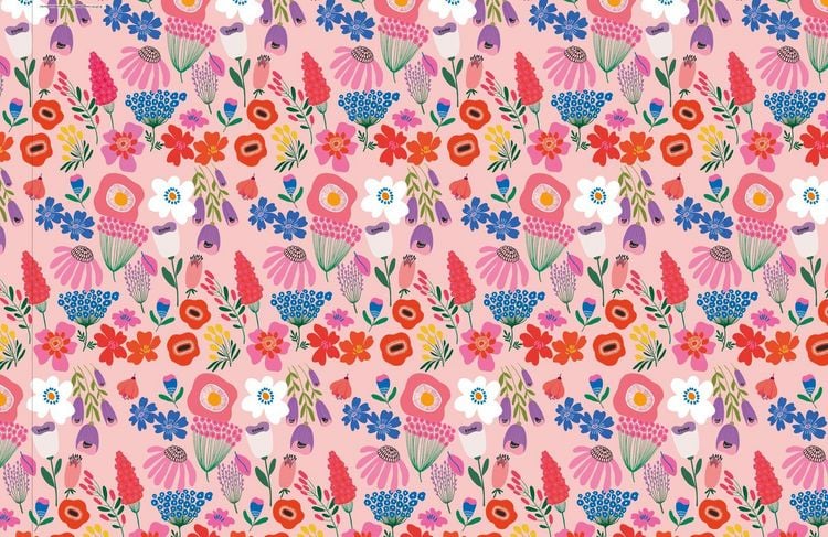 Produktbild: Mit Liebe verpackt &ndash; 10 Geschenkpapierbogen im Blumen-Design