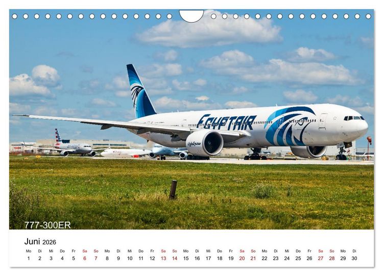 Produktbild: Flugzeuge von Boeing (Wandkalender 2026 DIN A4 quer), CALVENDO Monatskalender