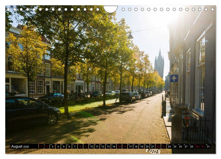 Produktbild: Zauberhaftes Delft - Perle der Niederlande (Wandkalender 2026 DIN A4 quer), CALVENDO Monatskalender