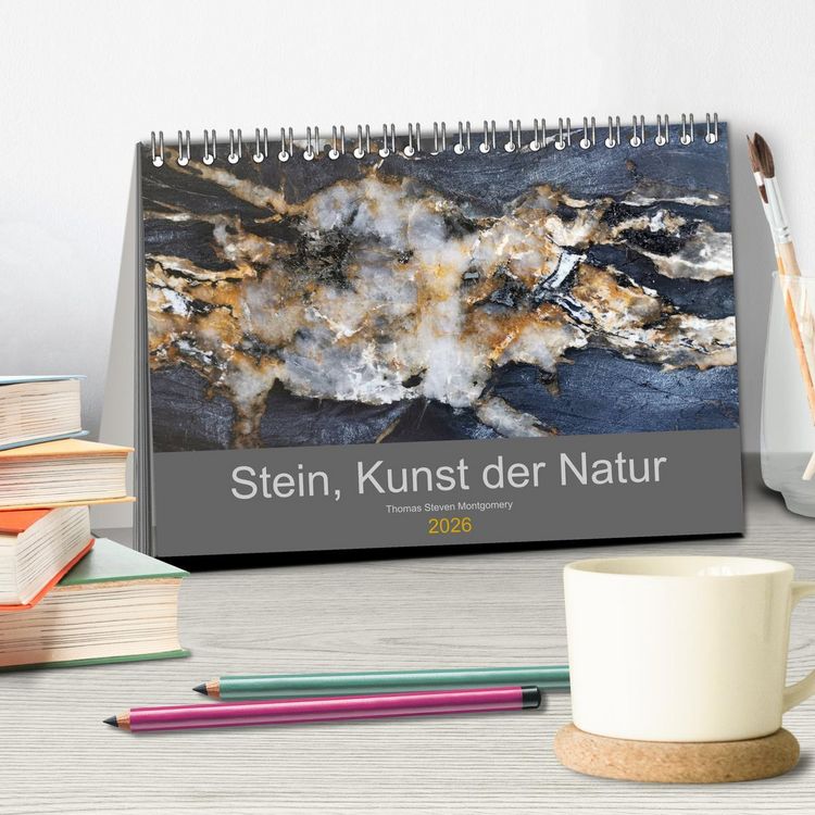 Produktbild: Stein, Kunst der Natur (Tischkalender 2026 DIN A5 quer), CALVENDO Monatskalender