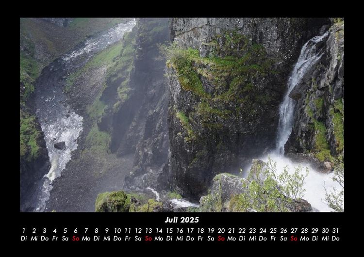 Produktbild: Wasserf&auml;lle 2025 Fotokalender DIN A3