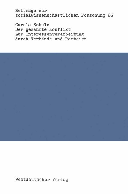 Produktbild: Der gez&auml;hmte Konflikt