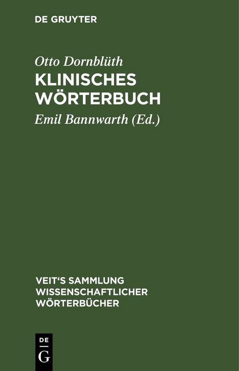 Produktbild: Klinisches W&ouml;rterbuch