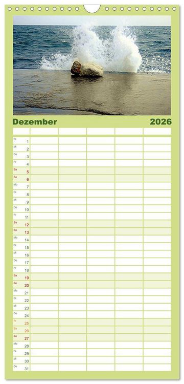 Produktbild: Familienplaner 2026 - Bulgarien, von Varna bis zum Kap Kaliakra mit 5 Spalten (Wandkalender, 21 x 45 cm) CALVENDO