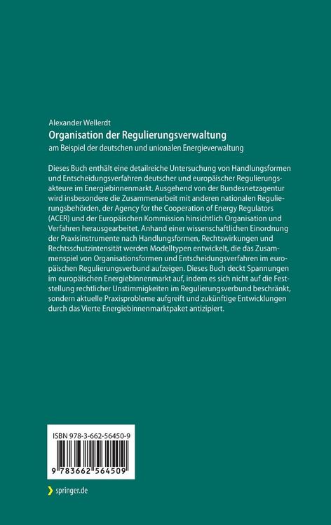 Produktbild: Organisation der Regulierungsverwaltung