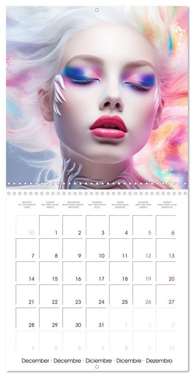 Produktbild: Fascination artful hair (Wall Calendar 2026 12 &times; 12 Inch) CALVENDO 12 Month Wall Calendar