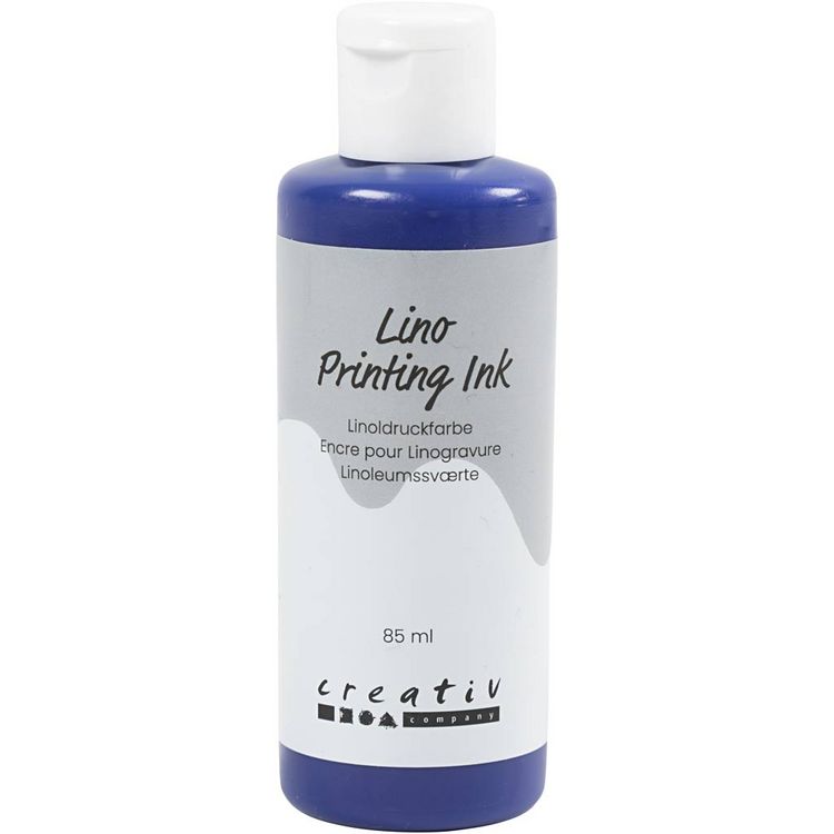 Produktbild: Creativ Company Linoldruckfarbe, Blau, 85 ml, 1 Fl&auml;schchen