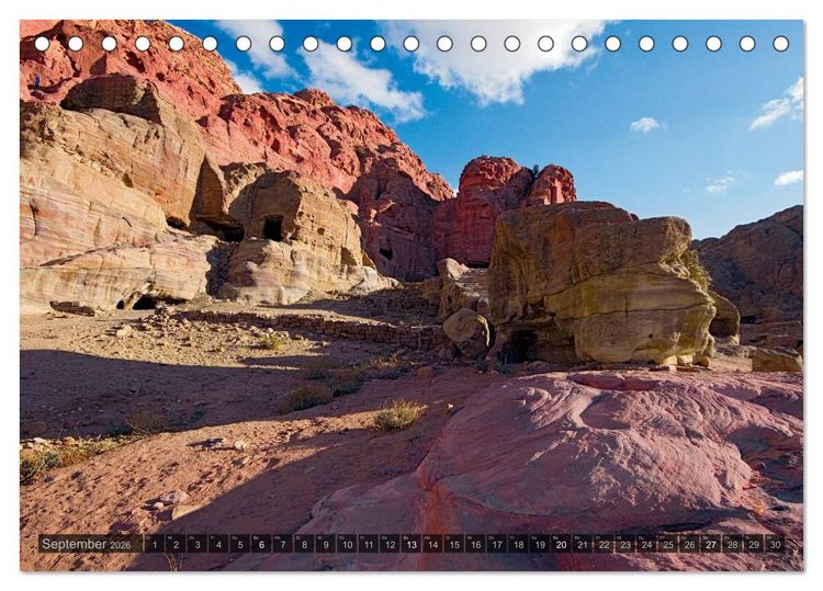 Produktbild: Jordanien &ndash; Felsenstadt Petra (Tischkalender 2026 DIN A5 quer), CALVENDO Monatskalender