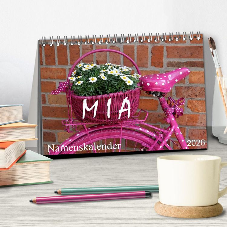Produktbild: MIA - Namenskalender (Tischkalender 2026 DIN A5 quer), CALVENDO Monatskalender