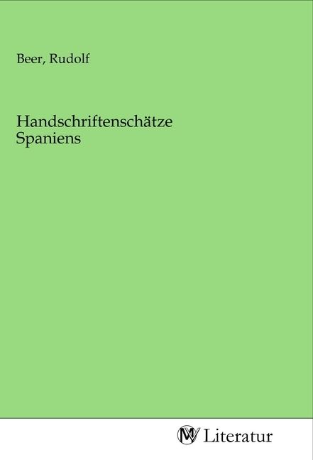 Produktbild: Handschriftensch&auml;tze Spaniens