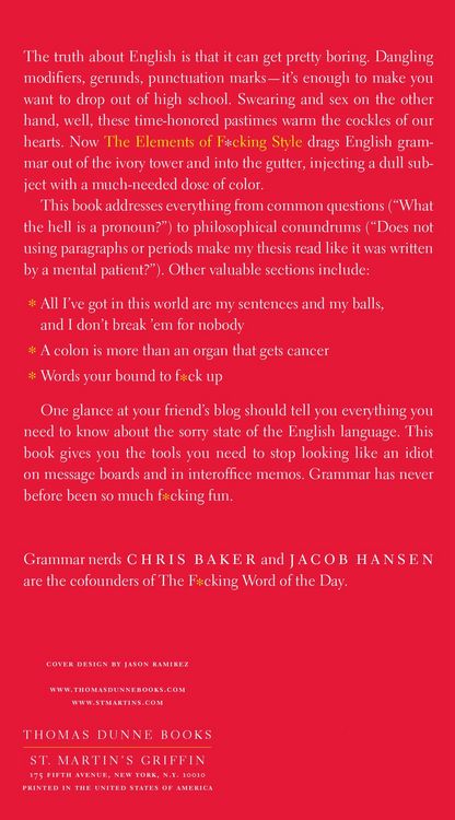 Produktbild: Elements of F*cking Style
